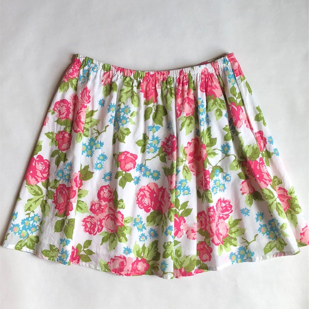 Garnet Hill Flowered Skirt